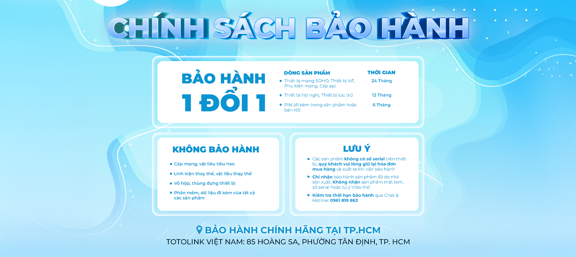  Chính sách bảo hành 