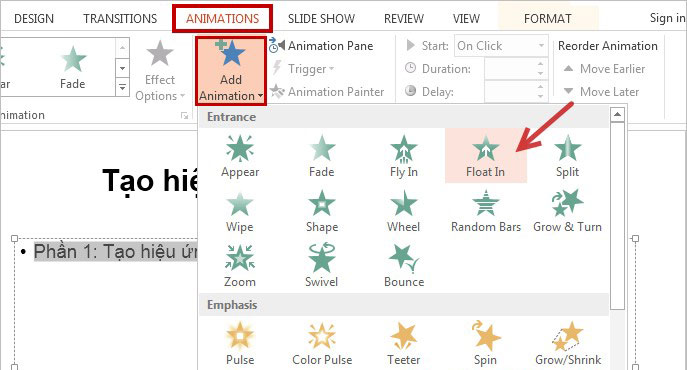 Hướng dẫn cách tạo hiệu ứng Powerpoint đơn giản - TOTOLINK Việt Nam