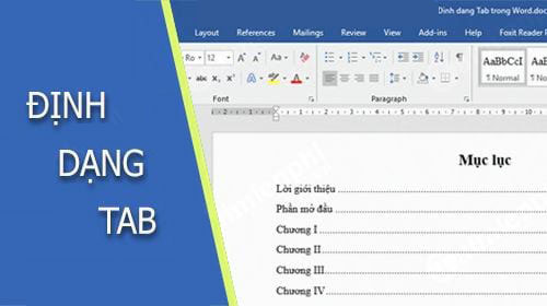 Cách tạo Tab hay còn gọi là tạo dấu chấm (...) trong word