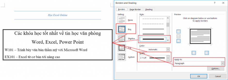 Cách tạo khung trong word 2007, 2010, 2013, 2016 - TOTOLINK Việt Nam