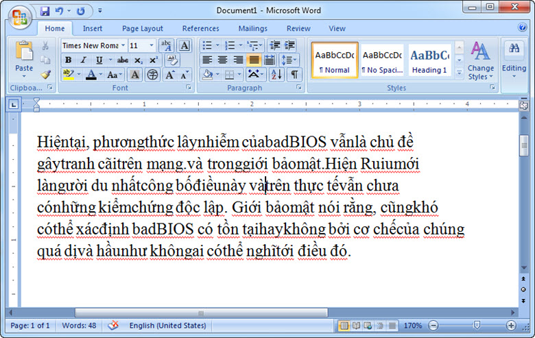 3 cách khắc phục nhanh chóng lỗi dính chữ trong word