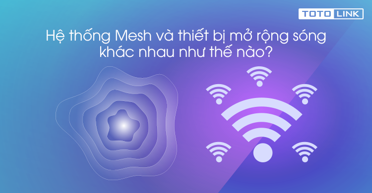 Hệ thống Mesh và thiết bị mở rộng sóng khác nhau như thế nào?