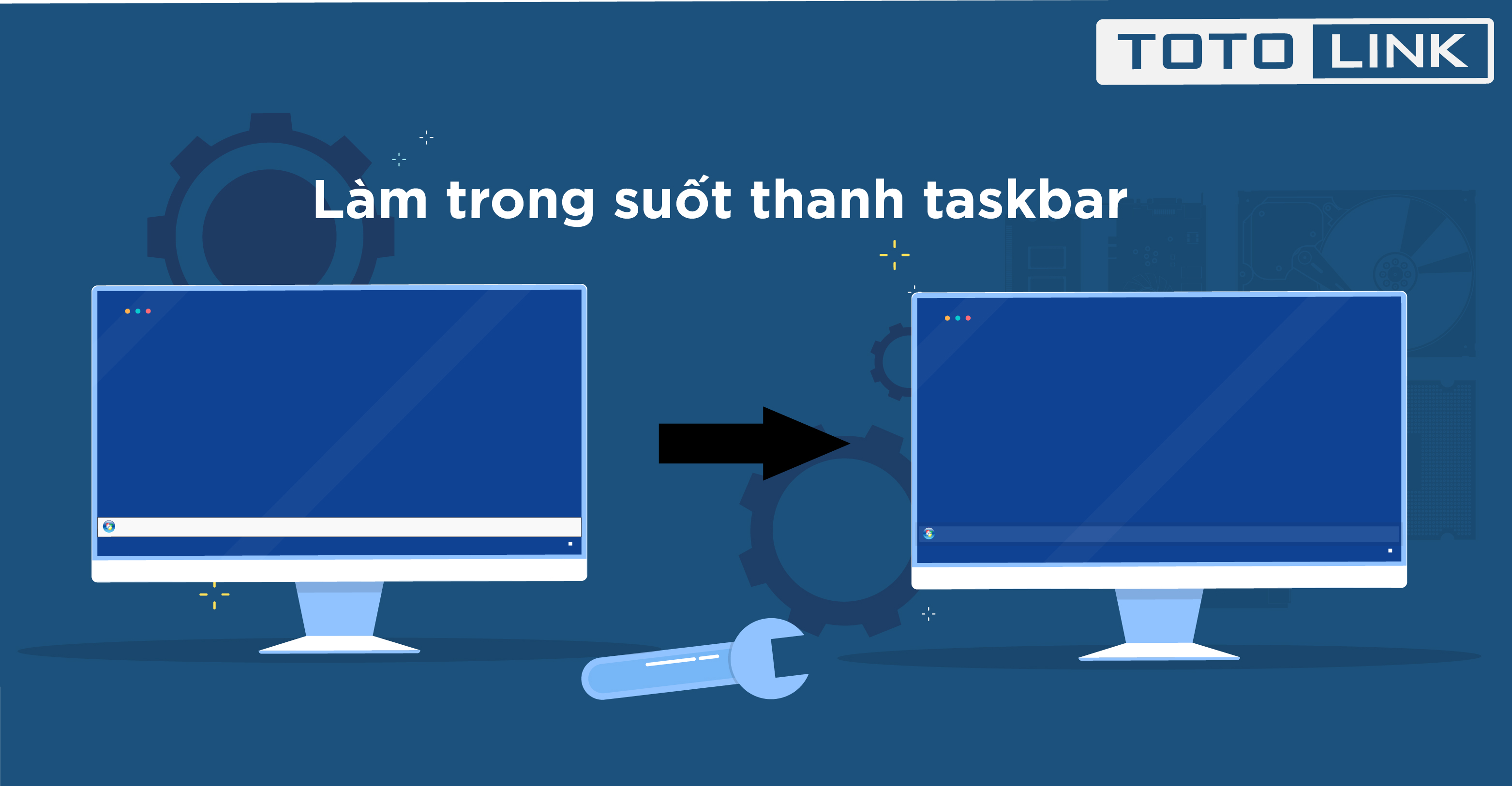 Hướng dẫn cách làm trong suốt thanh taskbar win 10